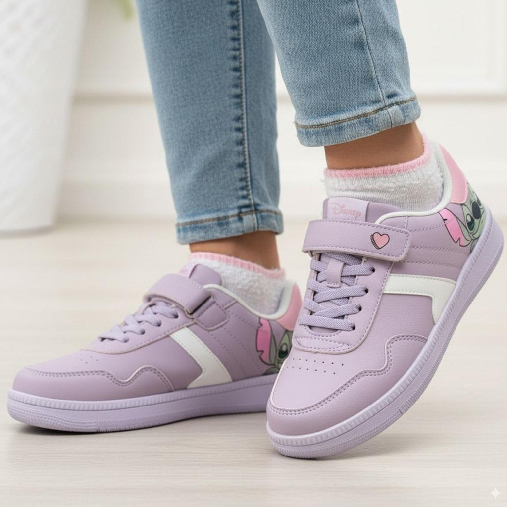 Disney Lilo and Stitch Μωβ Αθλητικά Παπούτσια Sneakers Μέγεθος 25-35 - Image 5