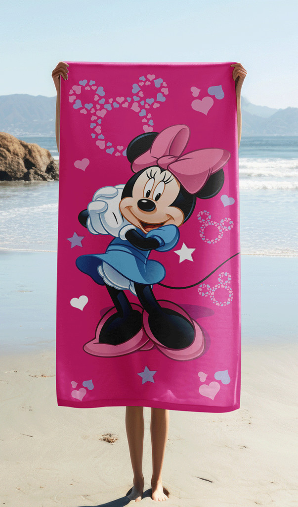 Alternative view of Disney Minnie Pink Star Πετσέτα Μπάνιου και Παραλίας 70x140cm