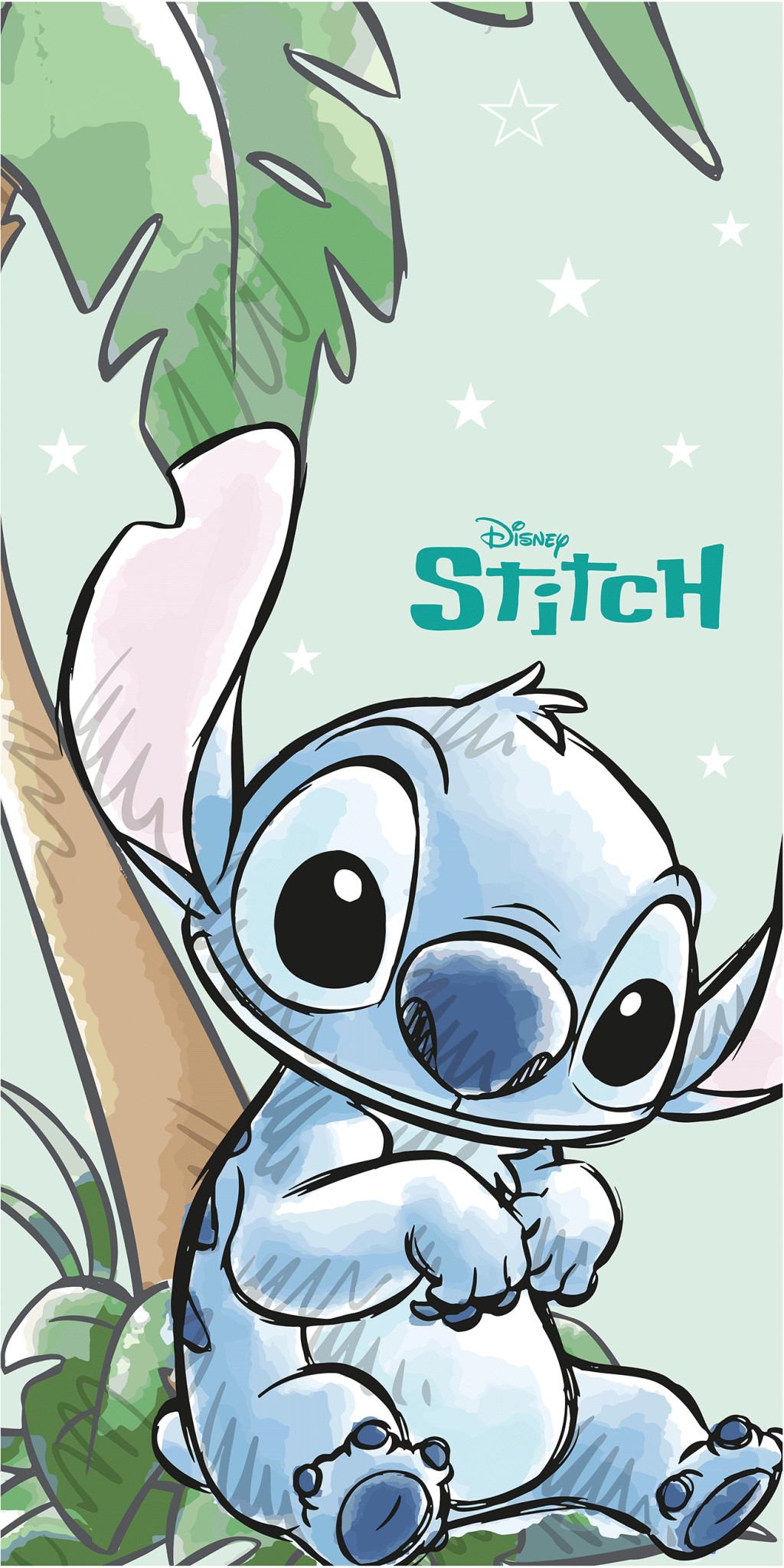 Disney Lilo & Stitch Tropical Cutie Πετσέτα Μπάνιου & Θαλάσσης (Fast Dry) 100% microfiber 70×140 cm