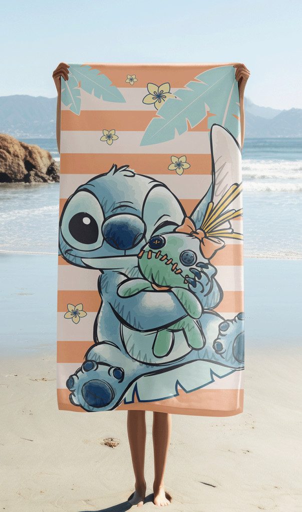 Alternative view of Disney Lilo and Stitch Tropical Hugs Πετσέτα Μπάνιου και Παραλίας 70x140cm