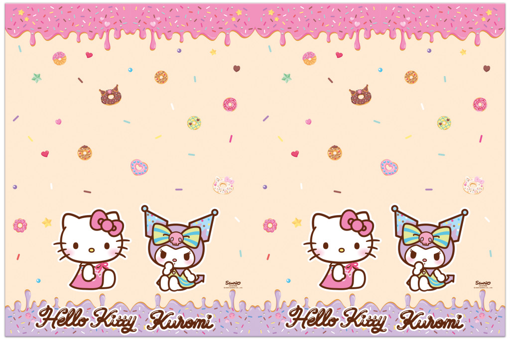 Hello Kitty Kuromi πλαστικό τραπεζομάντιλο 120x180 cm