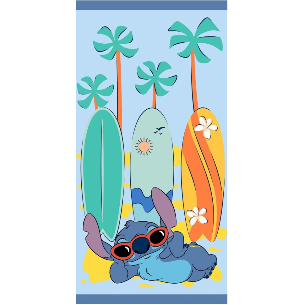 Disney Lilo & Stitch Surf Paradise Πετσέτα Μπάνιου & Θαλάσσης (Fast Dry) 100% microfiber 70×140 cm