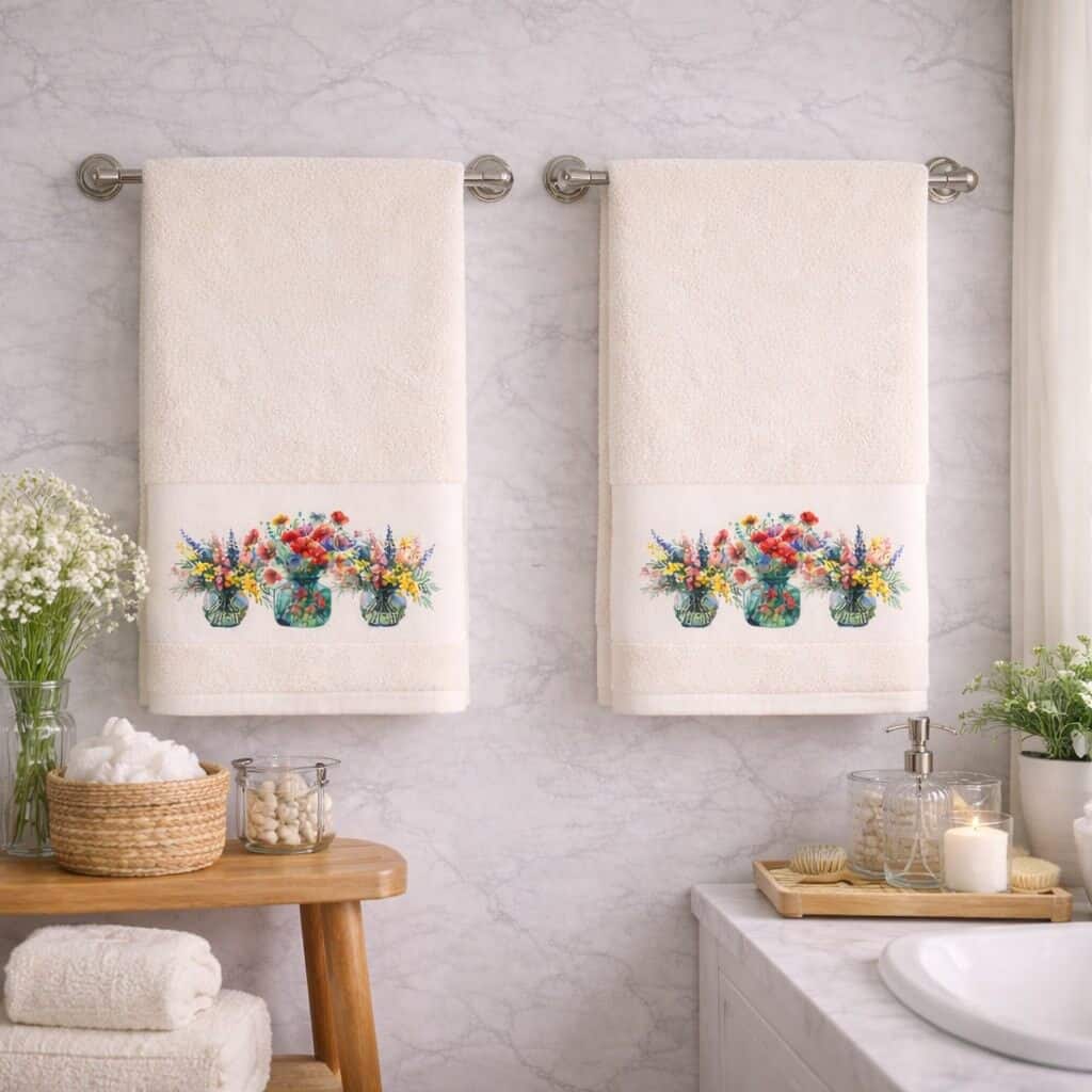 Πετσέτες Σετ 2 τεμ. Προσώπου Blossom Ecru