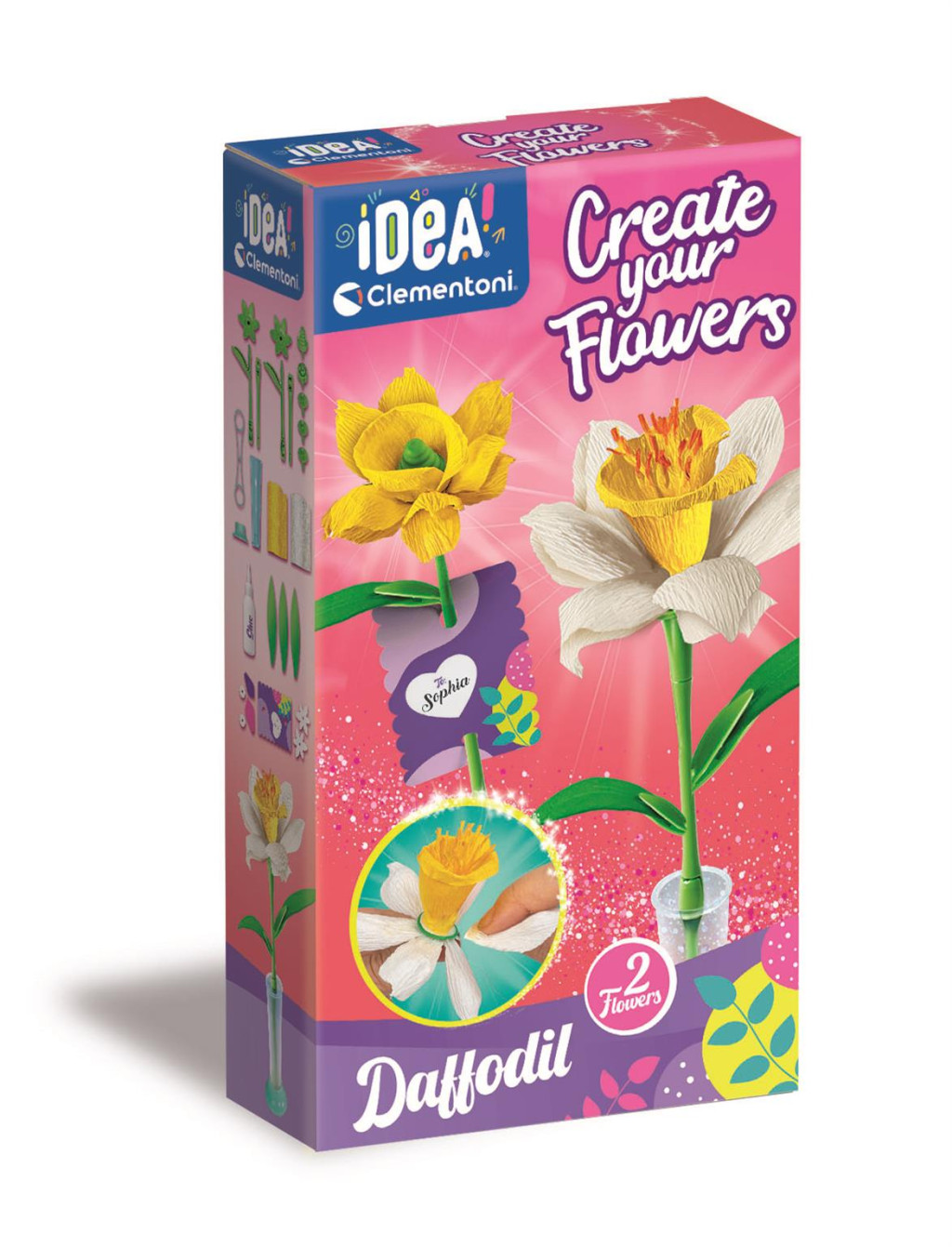 Flower Daffodils Σετ Δημιουργίας Λουλουδιών Clementoni 2 Τεμαχίων