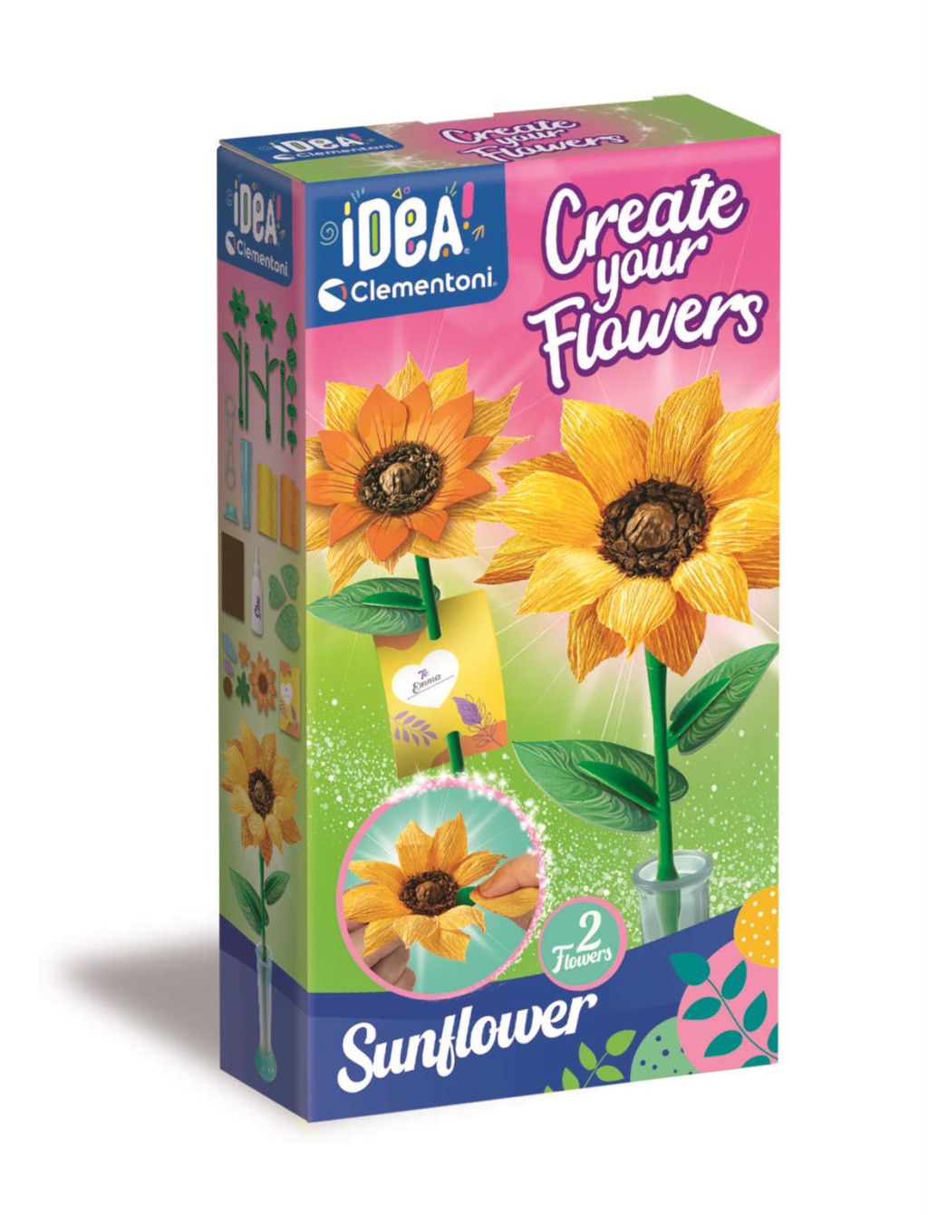 Flower Sunflowers Σετ Δημιουργίας Λουλουδιών Clementoni 2 Τεμαχίων