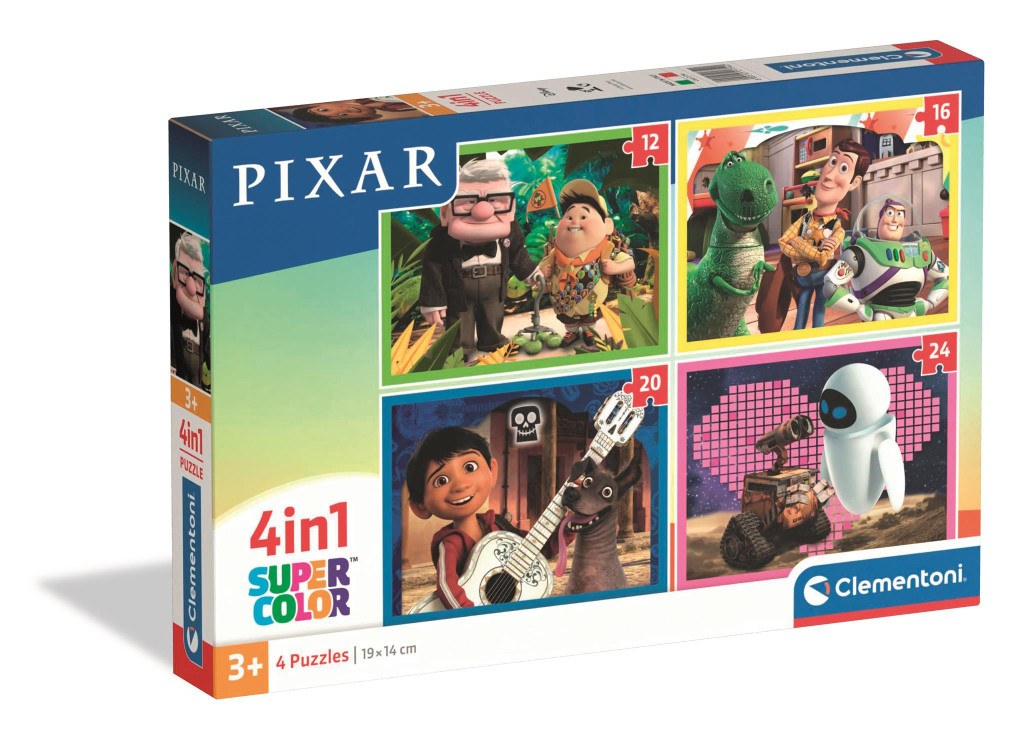 Disney Classics Pixar Σετ Puzzle 4 σε 1 (4 διαφορετικά Puzzle) Εκπαιδευτικό Puzzle Clementoni