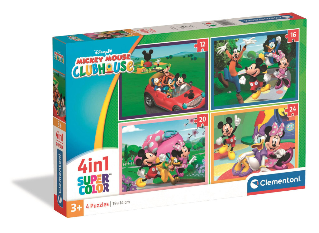 Disney Mickey Pixar Clubhouse Puzzle 4 σε 1 Clementoni