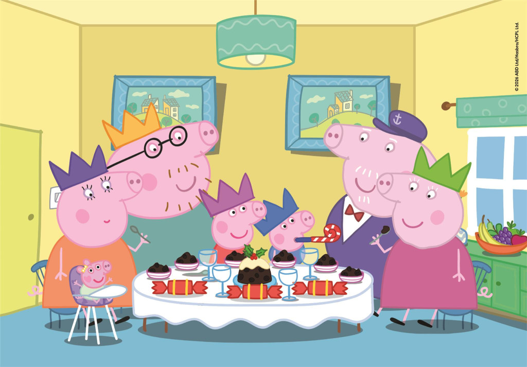 Alternative view of Peppa Pig Party Time Puzzle Clementoni 2×20 Τεμαχίων