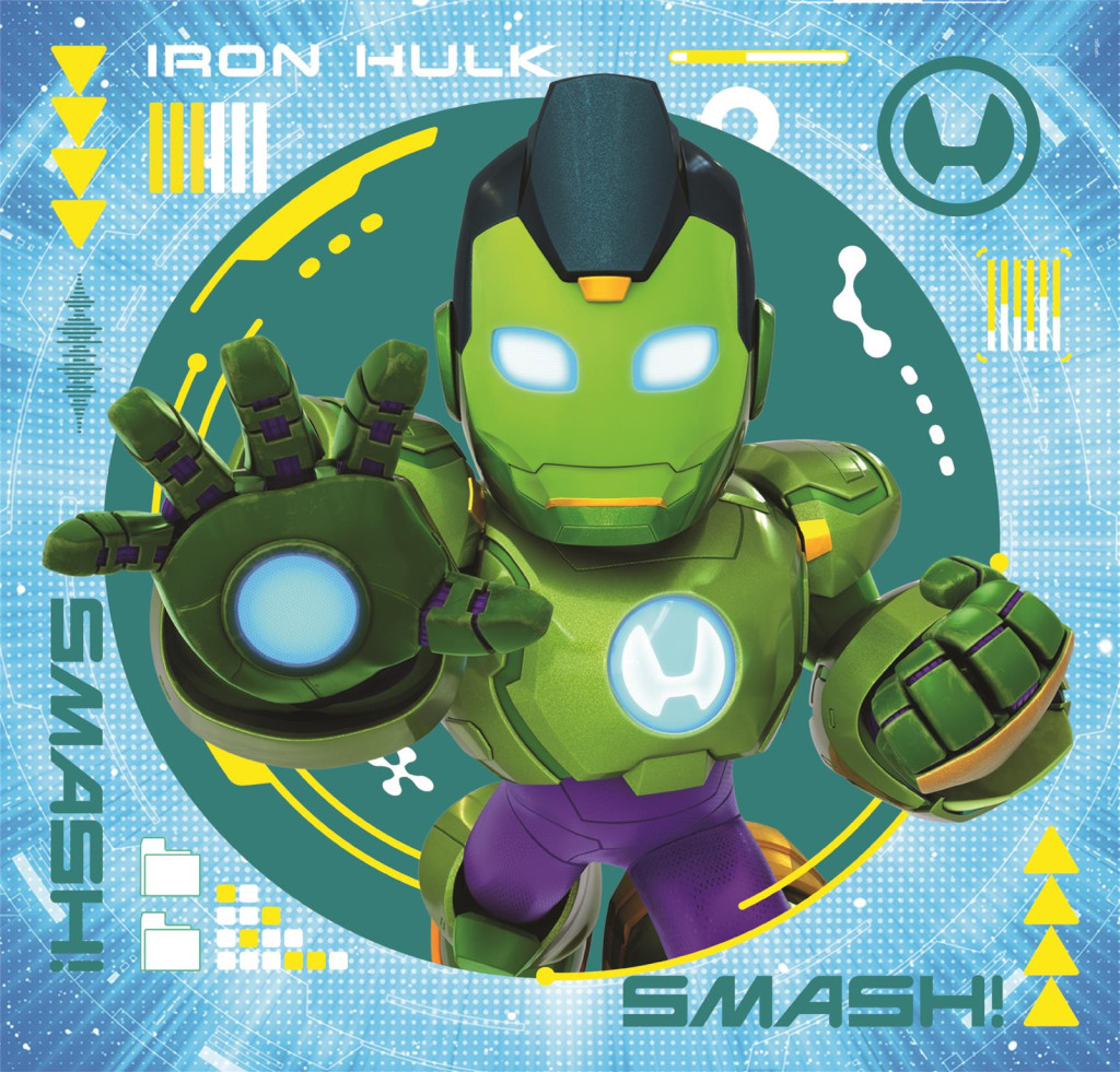 Alternative view of Avengers Hero Squad Iron Man και His Super Team Σετ 3x48 τεμάχια Puzzle Clementoni