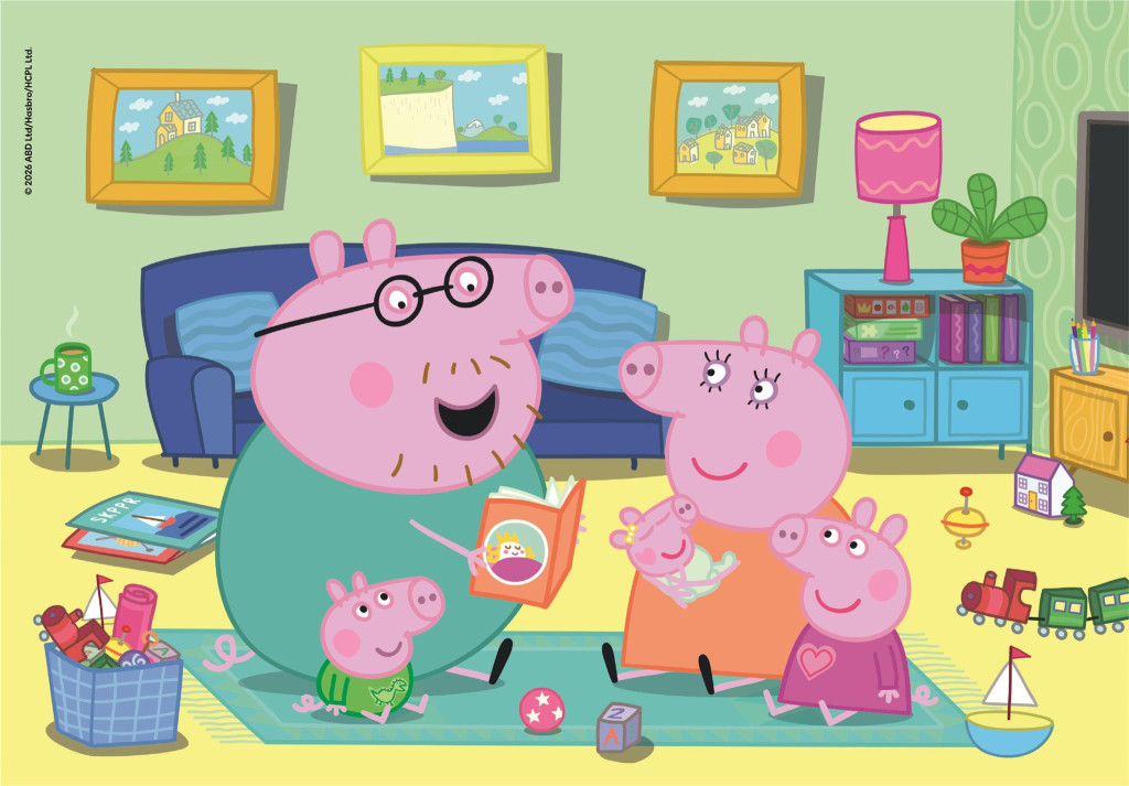 Alternative view of Peppa Pig Storytime 60 τεμάχια Clementoni puzzle