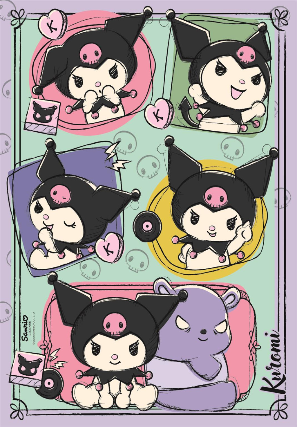 Hello Kitty Kuromi 500 τεμάχια Puzzle Συμπαγούς Συσκευασίας Clementoni - Image 2