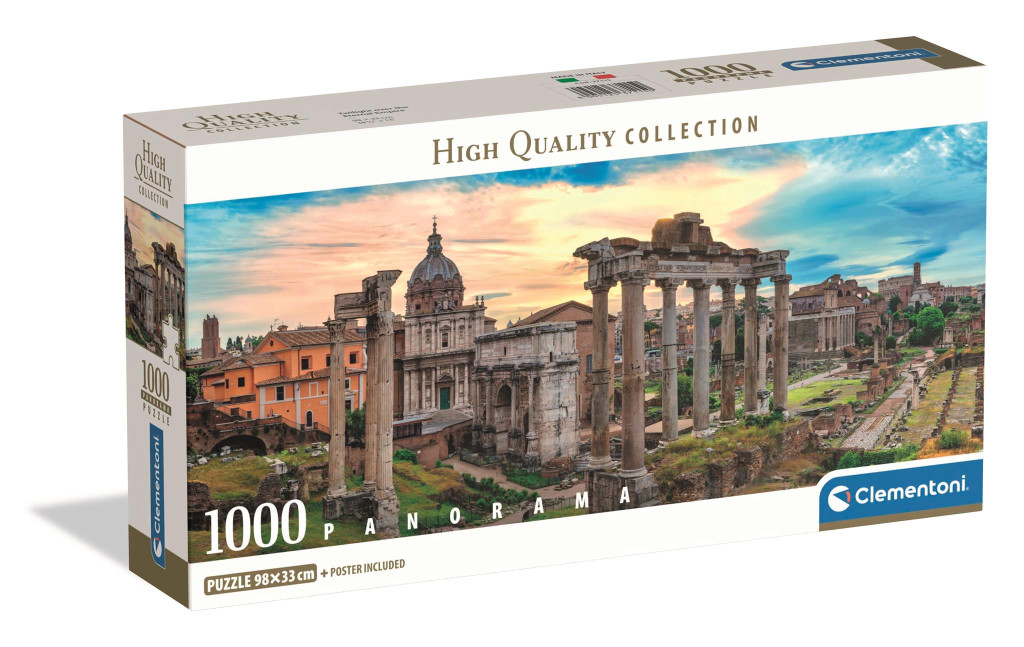 Cities The Eternal Empire Rome 1000 τεμάχια panoramic puzzle Clementoni