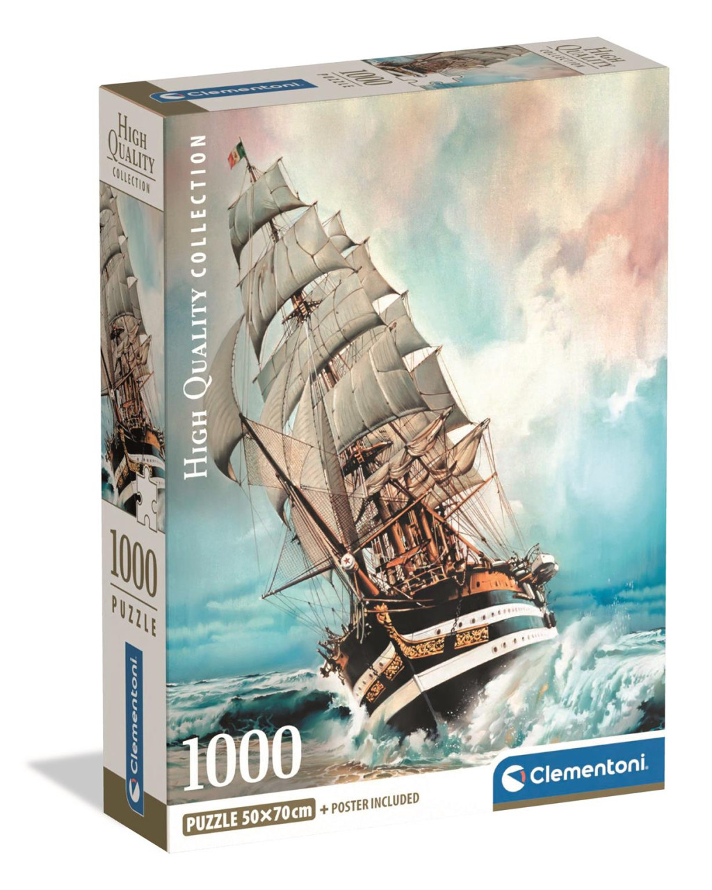 Vehicle Amerigo Vespucci Ship Παιδικό Puzzle 1000 Τεμαχίων Συμπαγούς Σχεδιασμού Clementoni