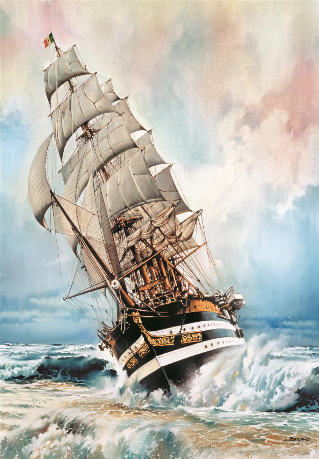 Alternative view of Vehicle Amerigo Vespucci Ship Παιδικό Puzzle 1000 Τεμαχίων Συμπαγούς Σχεδιασμού Clementoni