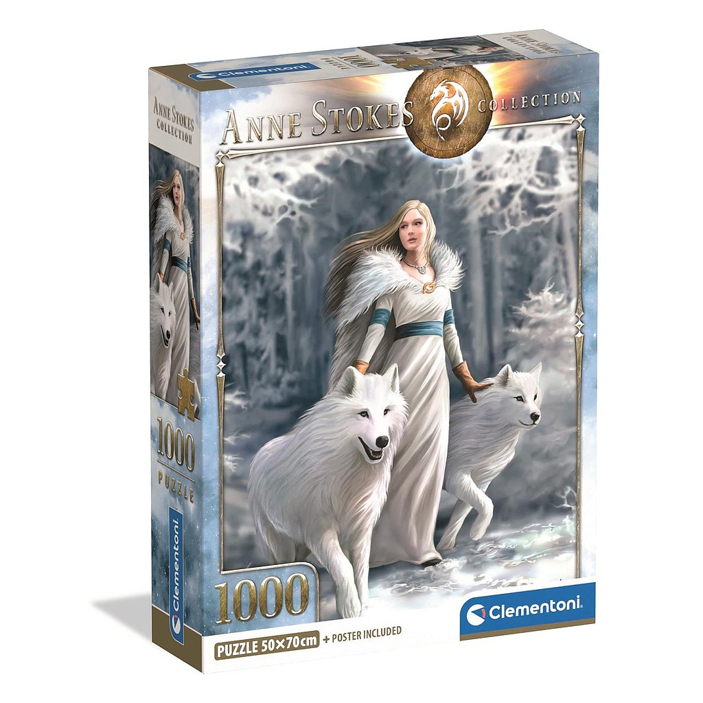 Fantasy Winter Guardians Anne Stokes 1000 Τεμάχια Puzzle Συμπαγούς Σχεδιασμού Clementoni