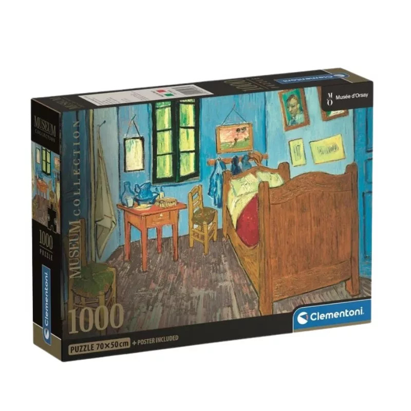 Art Van Gogh Bedroom in Arles 1000  Τεμάχια Puzzle Συμπαγούς Σχεδιασμού by Clementoni