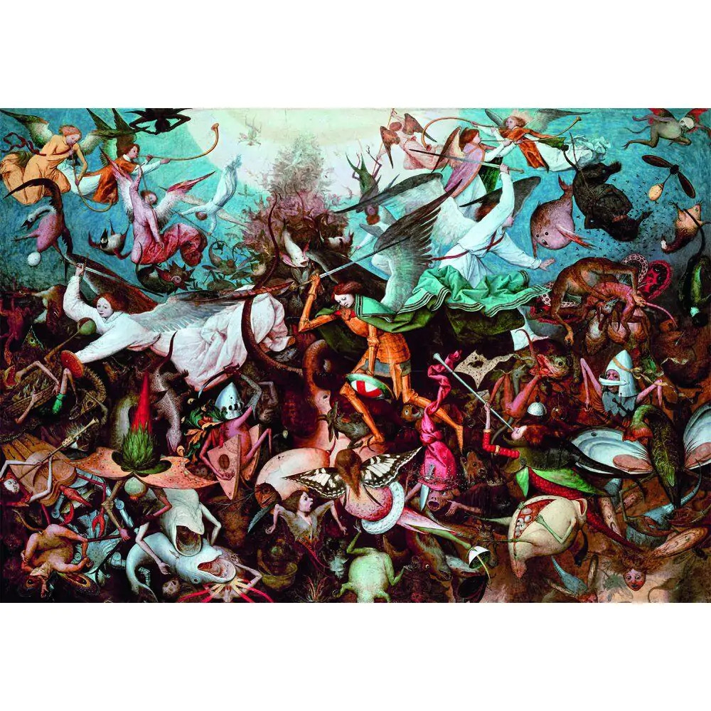 Alternative view of Art Bruegel The Fall of the Rebel Angels Puzzle 1000 Τεμαχίων Συμπαγούς Σχεδιασμού Clementoni