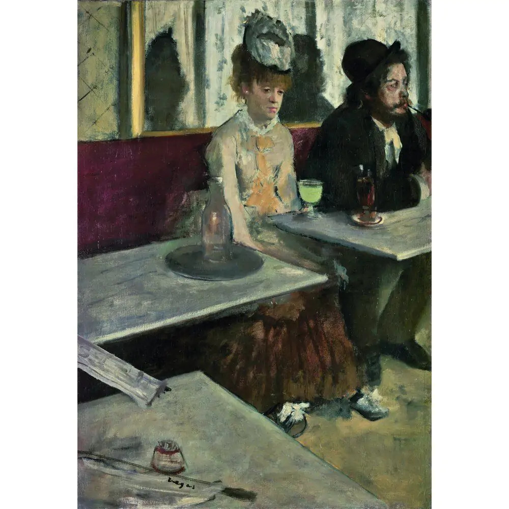 Alternative view of Art Degas In a Café Puzzle 1000 Τεμαχίων Συμπαγούς Σχεδιασμού Clementoni