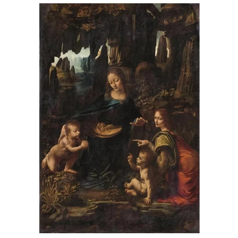 Alternative view of Art Da Vinci Rocky Madonna Παιδικό Puzzle 1000 Τεμαχίων Συμπαγούς Σχεδιασμού Clementoni