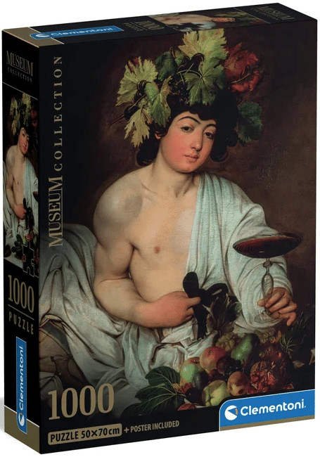 Art Caravaggio Bacchus 1000 Τεμάχια Puzzle Συμπαγούς Σχεδιασμού Clementoni