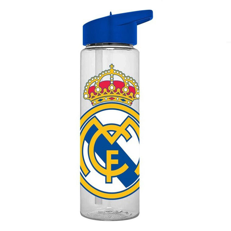 Real Madrid Hala Πλαστικό μπουκάλι με καλαμάκι 600 ml