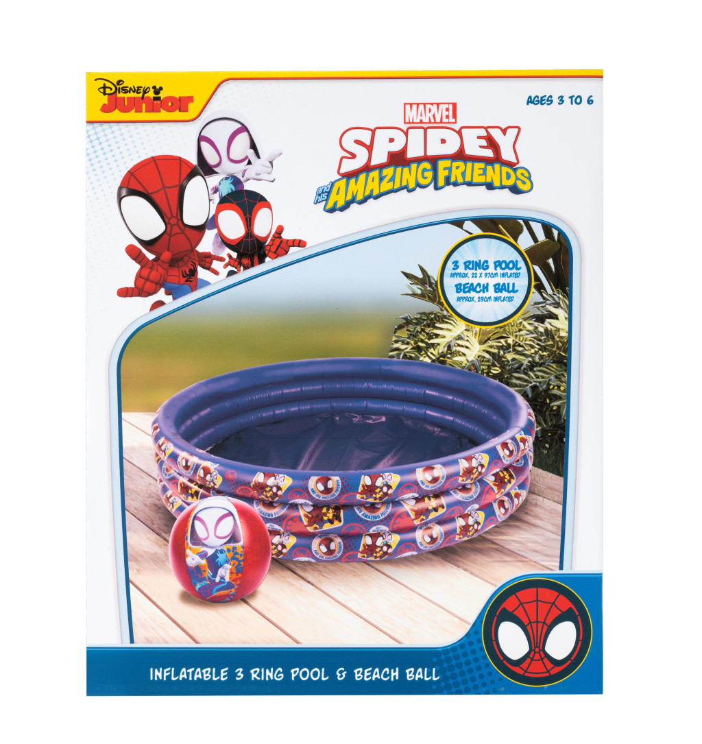 Alternative view of Spiderman Spidey Friends Σετ 3 παιδικών μπαλών πισίνας και παραλίας