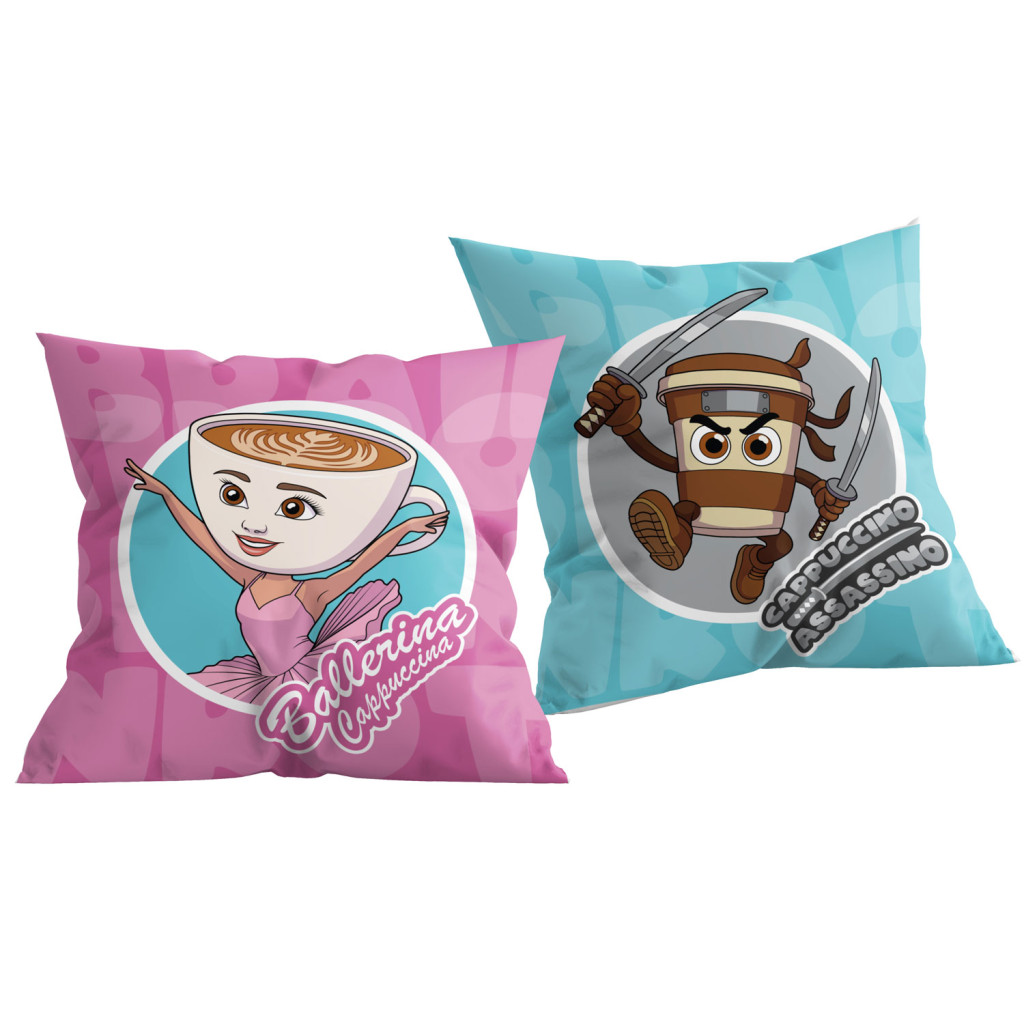 Brainrot Fun Duo Διακοσμητικό μαξιλάρι 40x40 cm