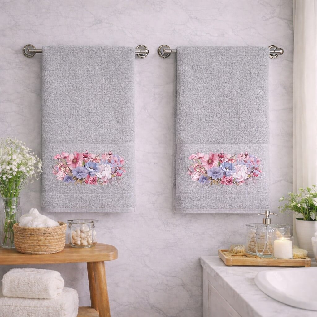 Πετσέτες Σετ 2 τεμ. Προσώπου Selena Grey