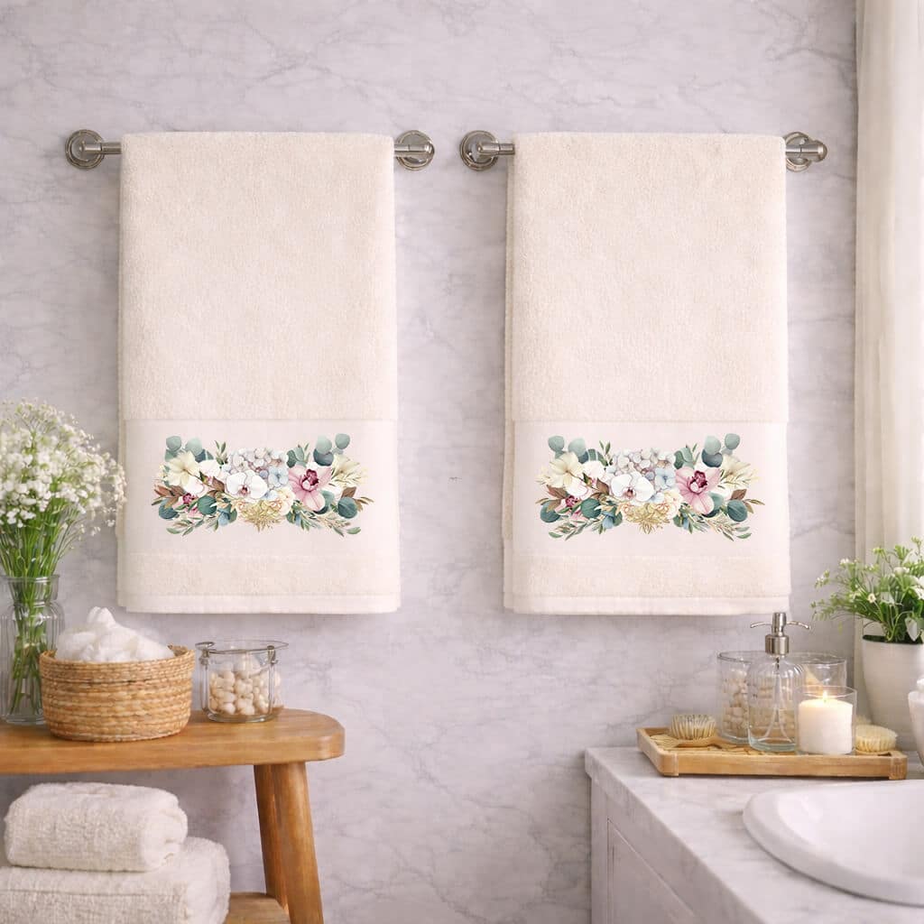 Πετσέτες Σετ 2 τεμ. Προσώπου Orchid Ecru