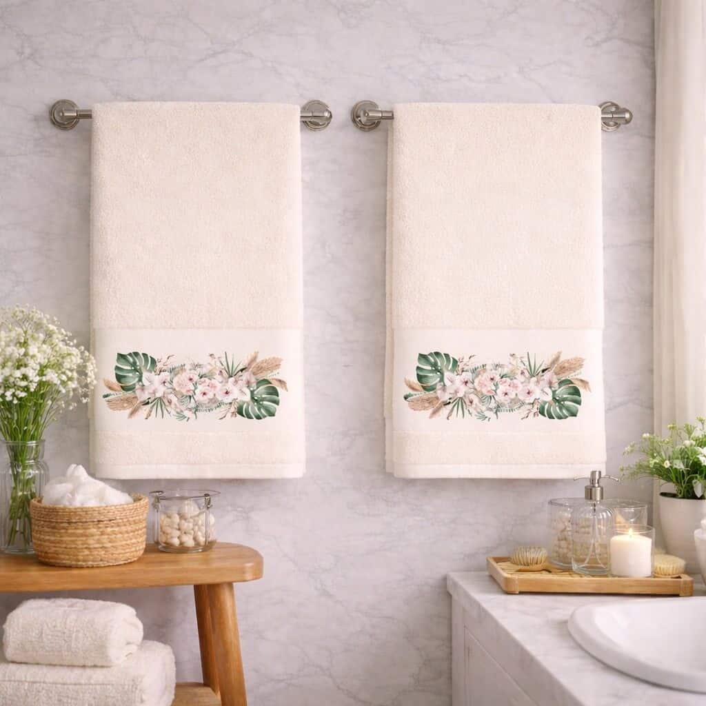 Πετσέτες Σετ 2 τεμ. Προσώπου Boho Ecru