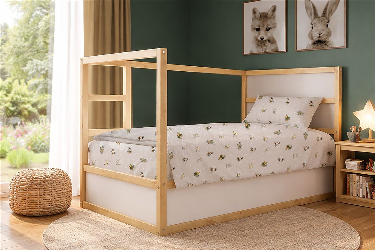 Παπλωματοθήκη Εμπριμέ kids Bear's Playtime 592 160X240 Beige 100% Cotton
