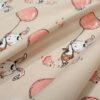 Σεντόνια Εμπριμέ Σετ 3 τεμ bebe Floating Bunny 714 120X160 Beige-Salmon 100% Cotton