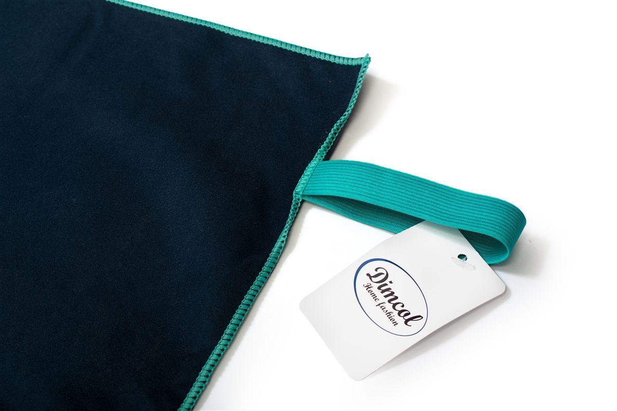 Πετσέτα Γυμναστηρίου Quick Dry 50x80 Navy Blue-Turquoise 90/10 Polyester/Polyamide