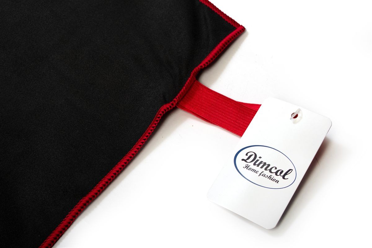 Πετσέτα Θαλάσσης Quick Dry 80x160 Black-Bordeaux 90/10 Polyester/Polyamide