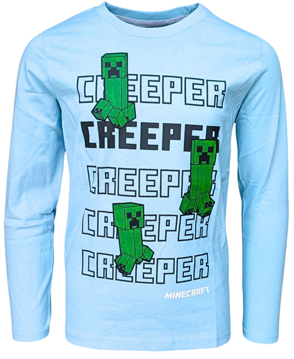 Minecraft Creeper παιδικό μπλουζάκι με μακριά μανίκια 8 ετών