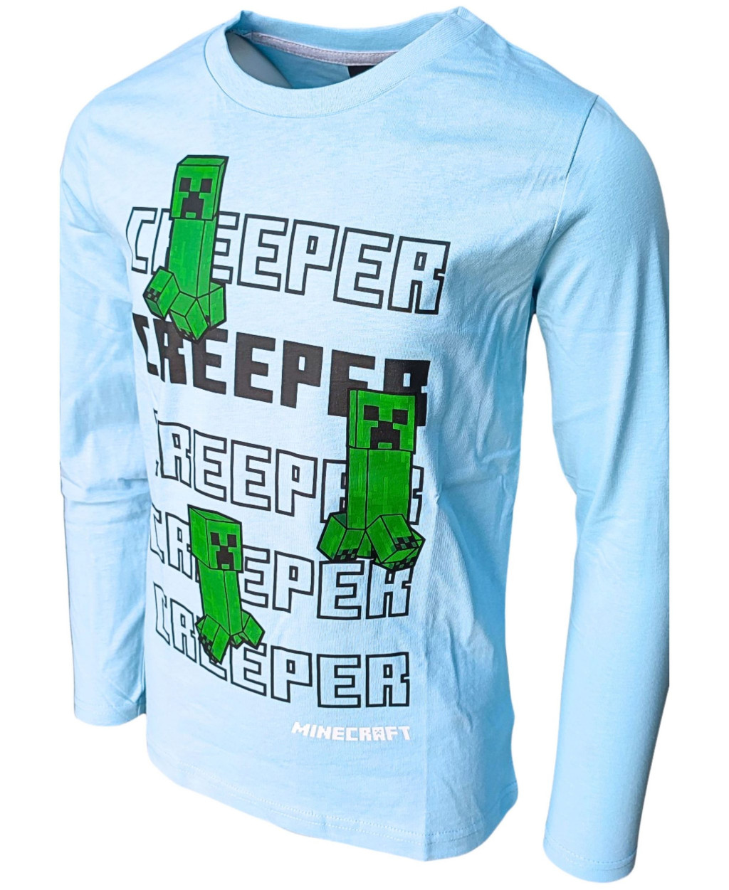 Alternative view of Minecraft Creeper παιδικό μπλουζάκι με μακριά μανίκια 8 ετών