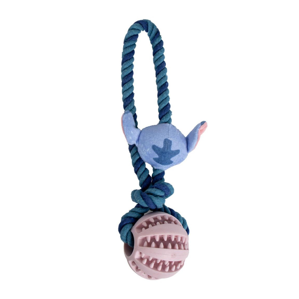 Alternative view of Disney Lilo and Stitch Alien Παιχνίδι Σκύλου με Σχοινί και Μπάλα TPR 24 εκ