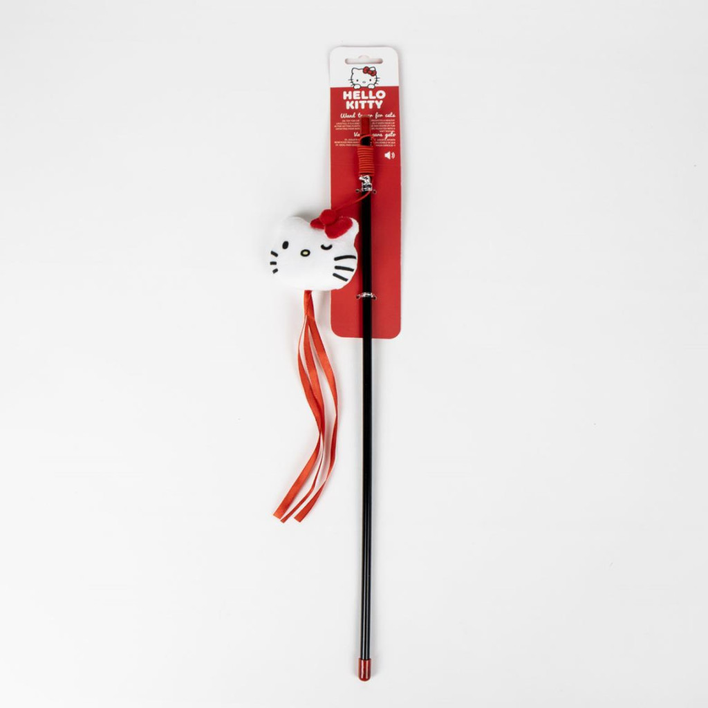Hello Kitty Red Διαδραστικό Παιχνίδι-Καλάμι για Γάτες 47 εκ