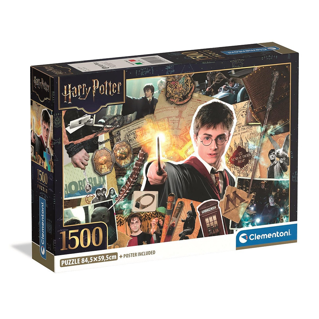 Harry Potter Scrapbook 1500 Τεμάχια Puzzle Συμπαγούς Σχεδιασμού Clementoni