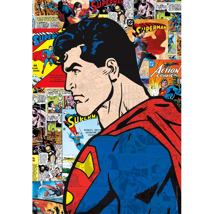 Alternative view of Superman Comic Puzzle 1000 Τεμαχίων Συμπαγούς Σχεδιασμού Clementoni