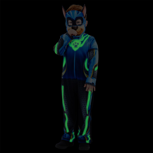 Alternative view of Paw Patrol Chase Glow-in-the-dark Αποκριάτικη Στολή 4-6 Ετών