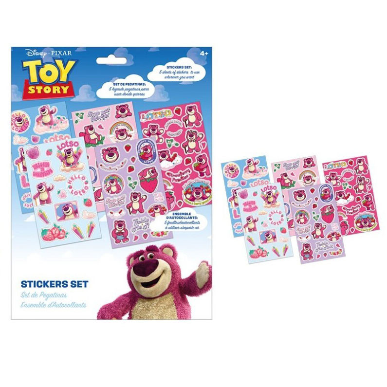 Disney Toy Story Lotso Strawberry Σετ Παιδικά Αυτοκόλλητα 5 Φύλλων