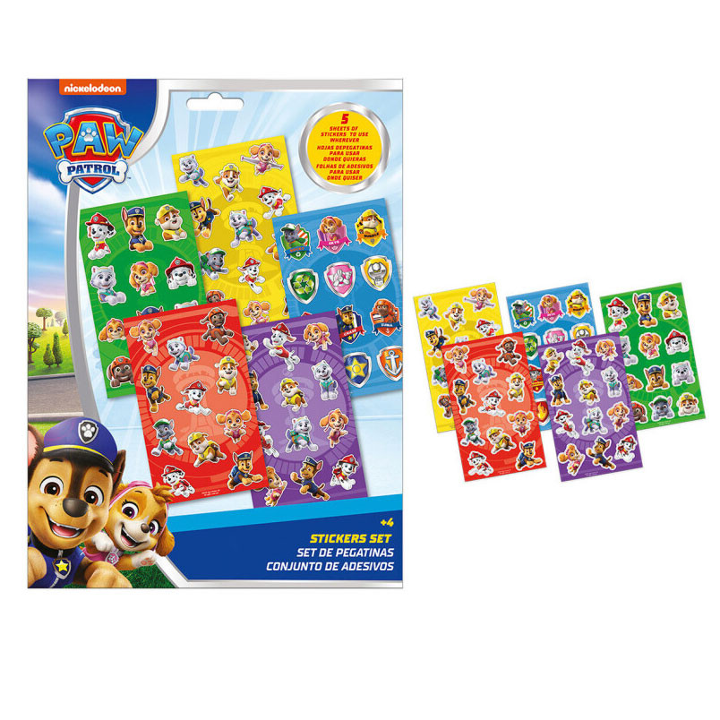 Paw Patrol Duty Calls Σετ Παιδικά Αυτοκόλλητα 5 Φύλλων