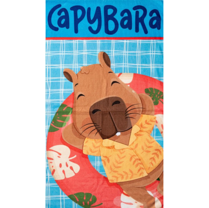 Kapibara Float Fun Πετσέτα Μπάνιου και Παραλίας 70x140cm (Fast Dry)
