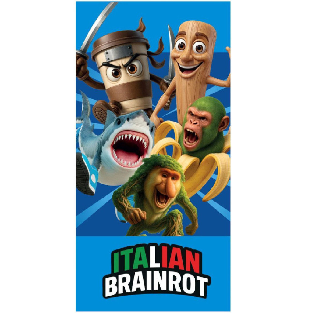 Brainrot Crazy Chaos Πετσέτα Μπάνιου και Παραλίας (Fast Dry)