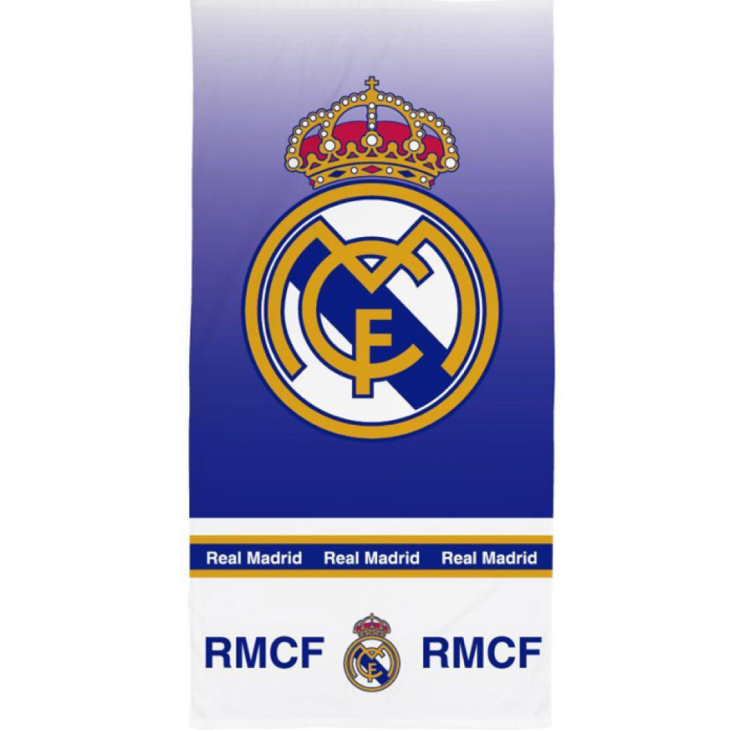 Real Madrid Royal Blue Πετσέτα Μπάνιου και Παραλίας 70x140cm (Fast Dry)