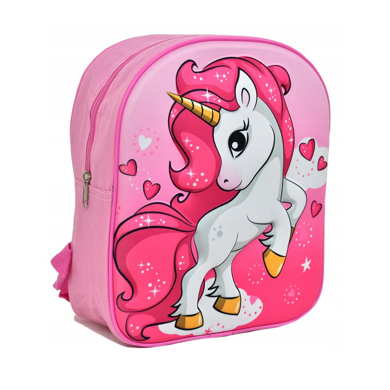 Unicorn Pink Fantasy 3D Σακίδιο πλάτης / Τσάντα πλάτης 30 cm