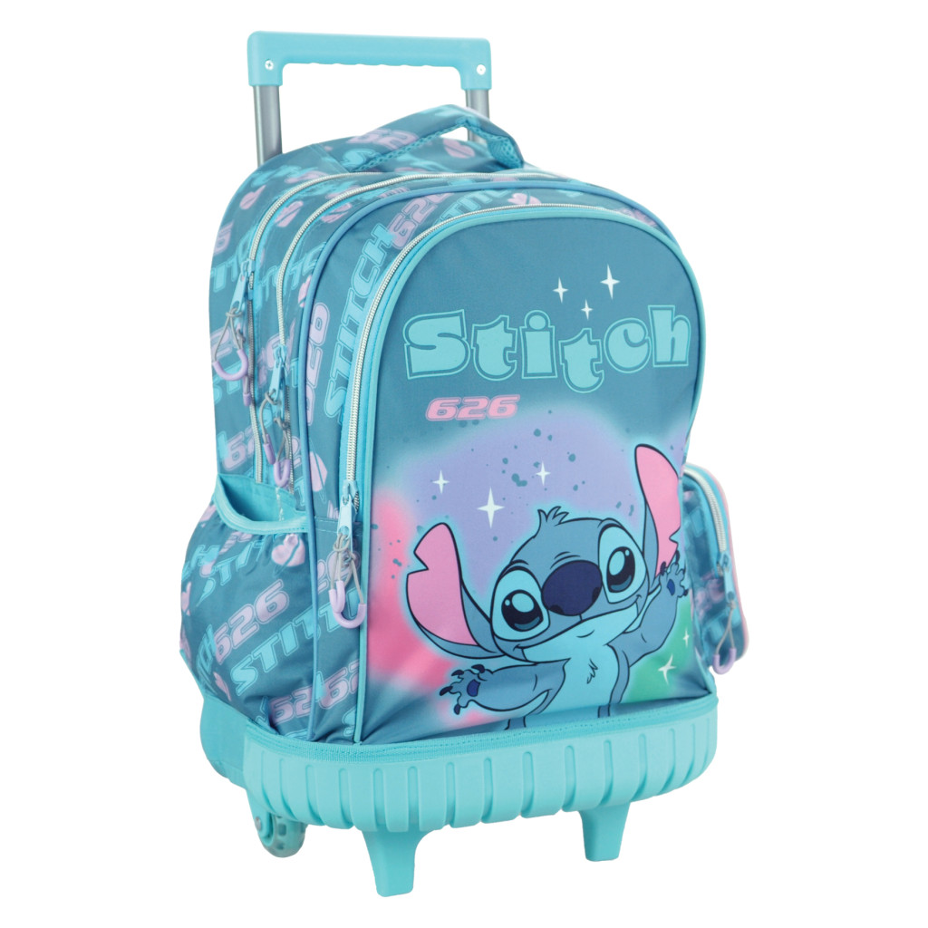 Disney Lilo and Stitch Brush It Out Premium Σχολική Τσάντα Τρόλεϊ 46 cm