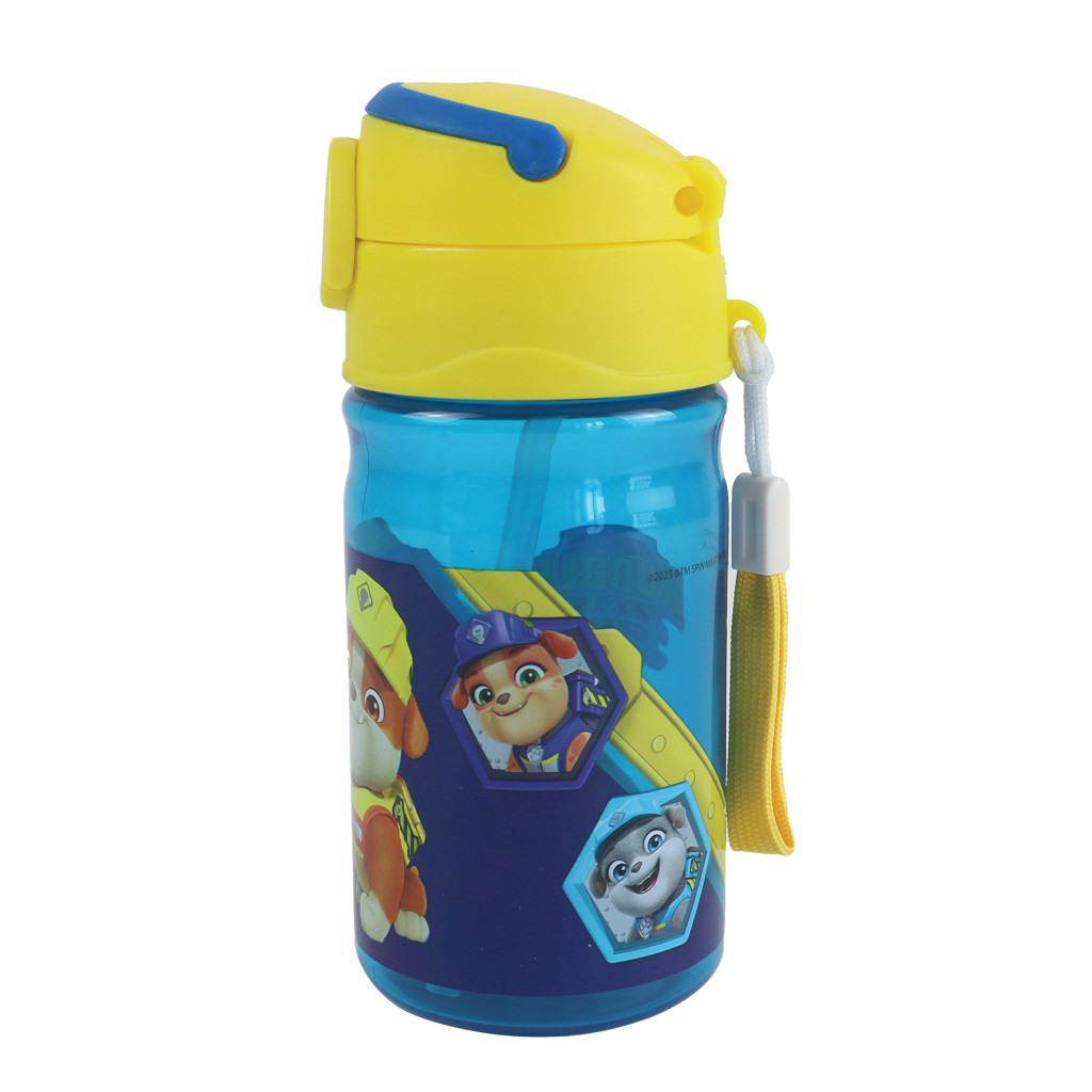 Alternative view of Paw Patrol Rubble Παιδικό Παγούρι με Καλαμάκι και Κρίκο Μεταφοράς 350 ml