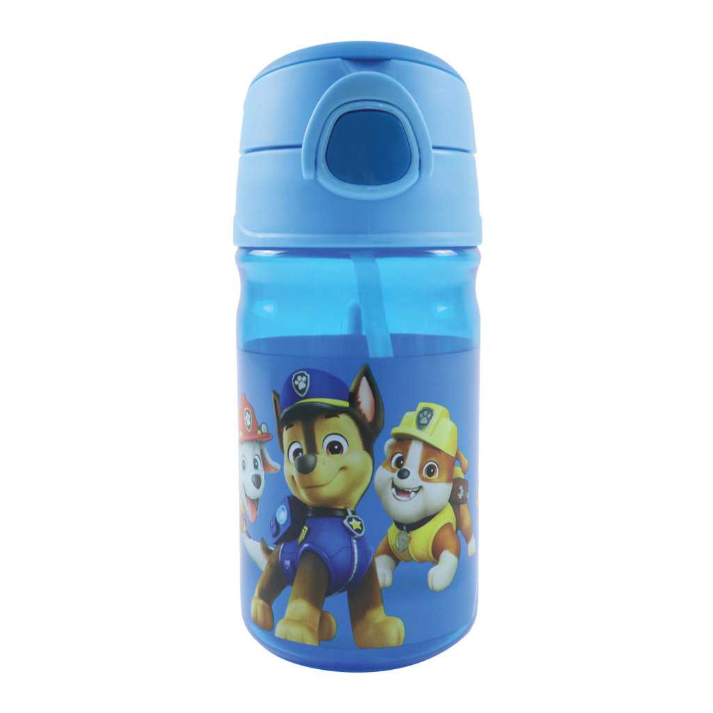 Paw Patrol Best Team Πλαστικό Παγούρι με Καλαμάκι & Κρεμαστό Λουράκι 350 ml